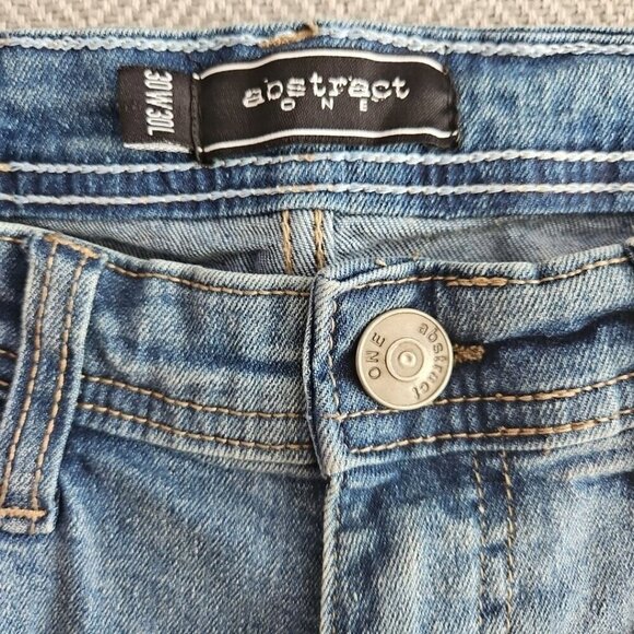 Abstract One Men’s Jeans Size 30x30 Blue Medium Wash Straight Stretch RN# 154176 - Picture 7 of 16